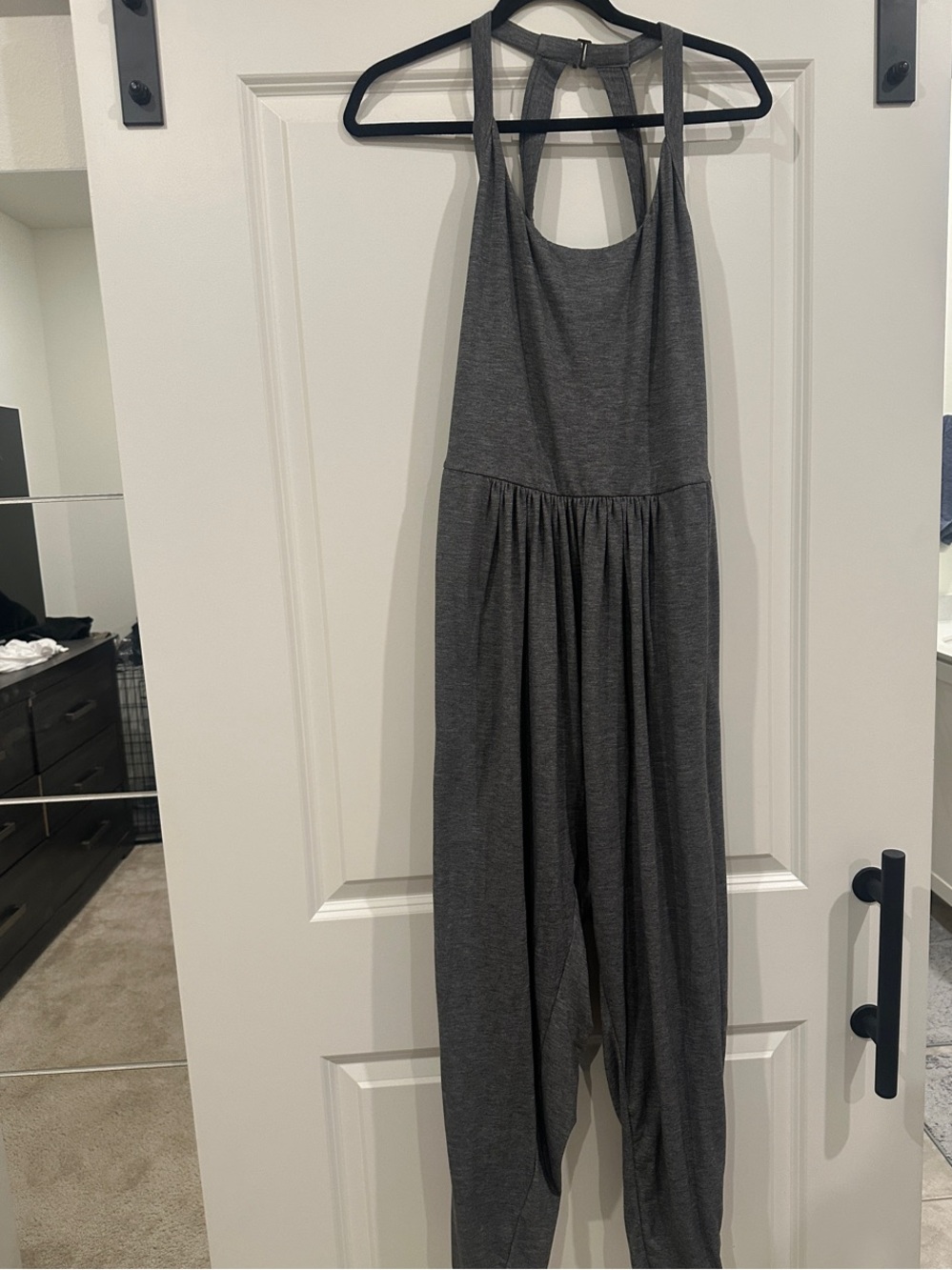 HALARA Dark Gray Halter Jumpsuit